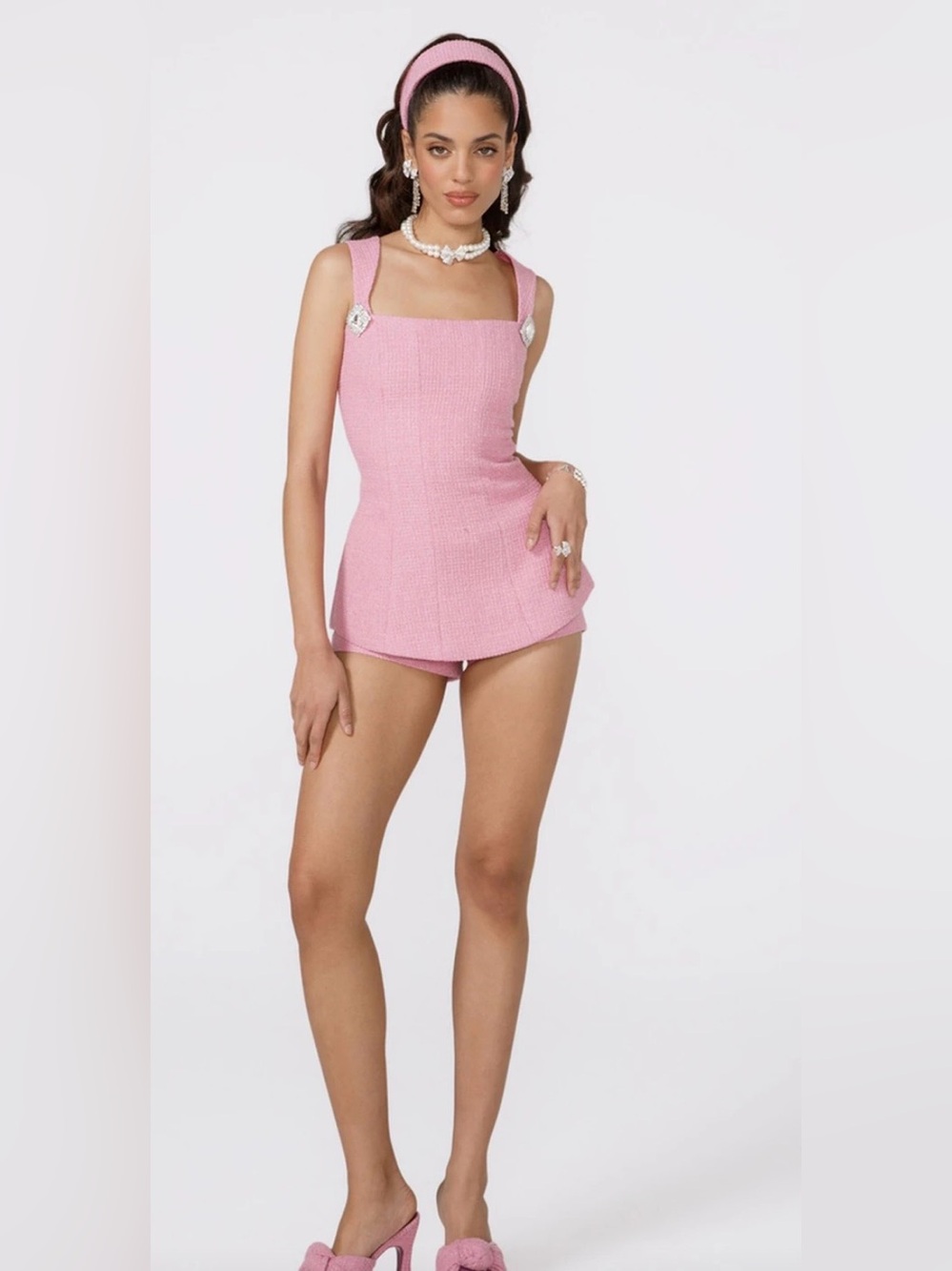 NWOT Textured Pink Woven Shorts